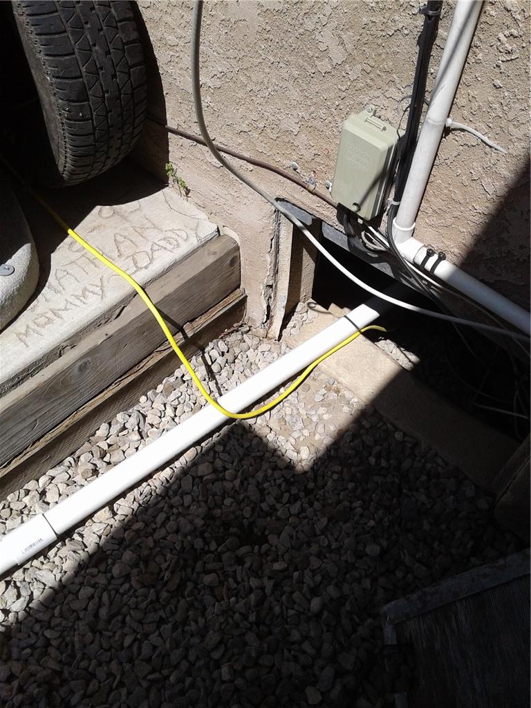 Crawl Space Repair French Drainage System in La Mesa, Ca. PVC Pipe