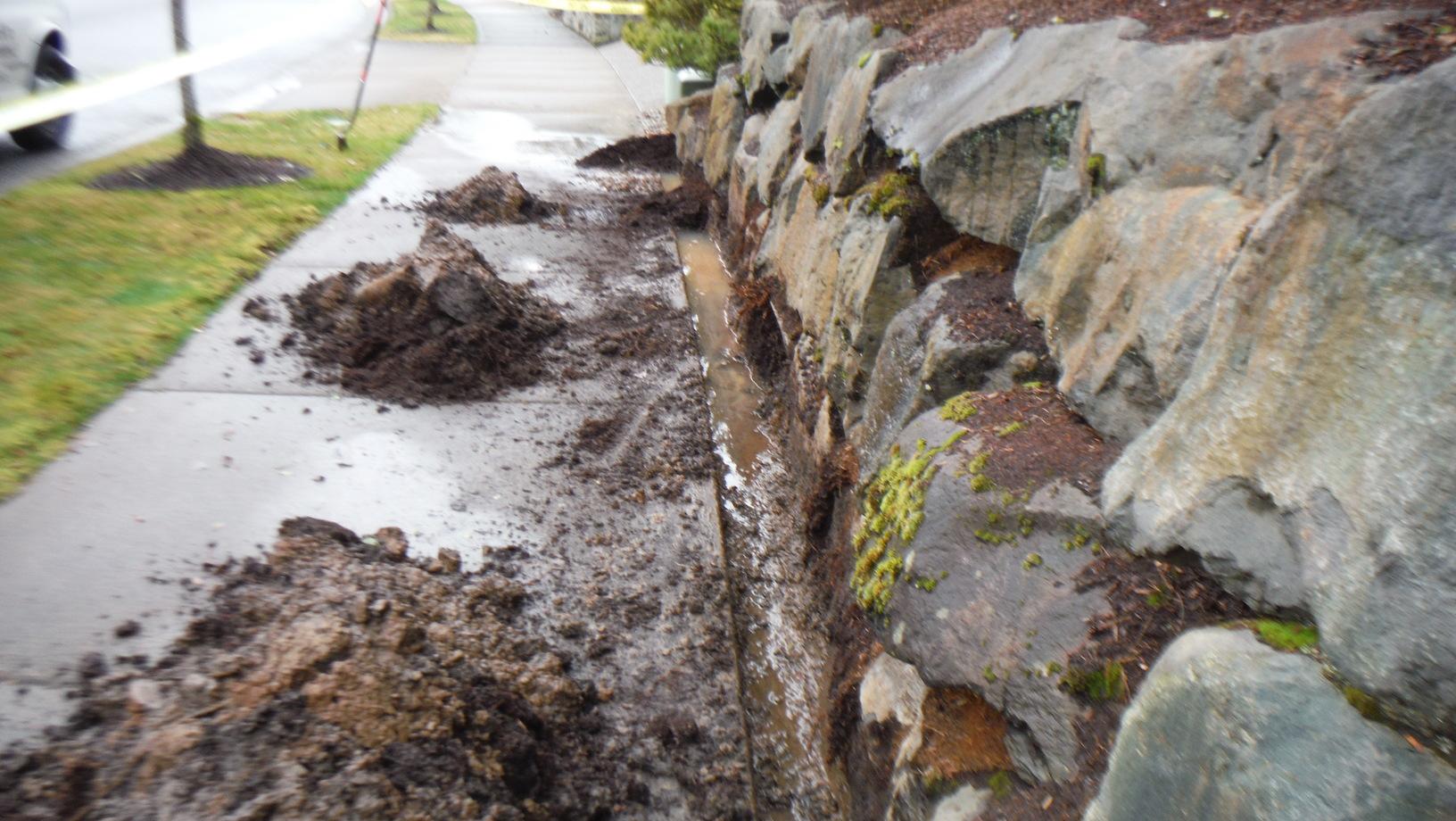 TerraFirma Photo Album Exterior French Drain West Linn, Oregon