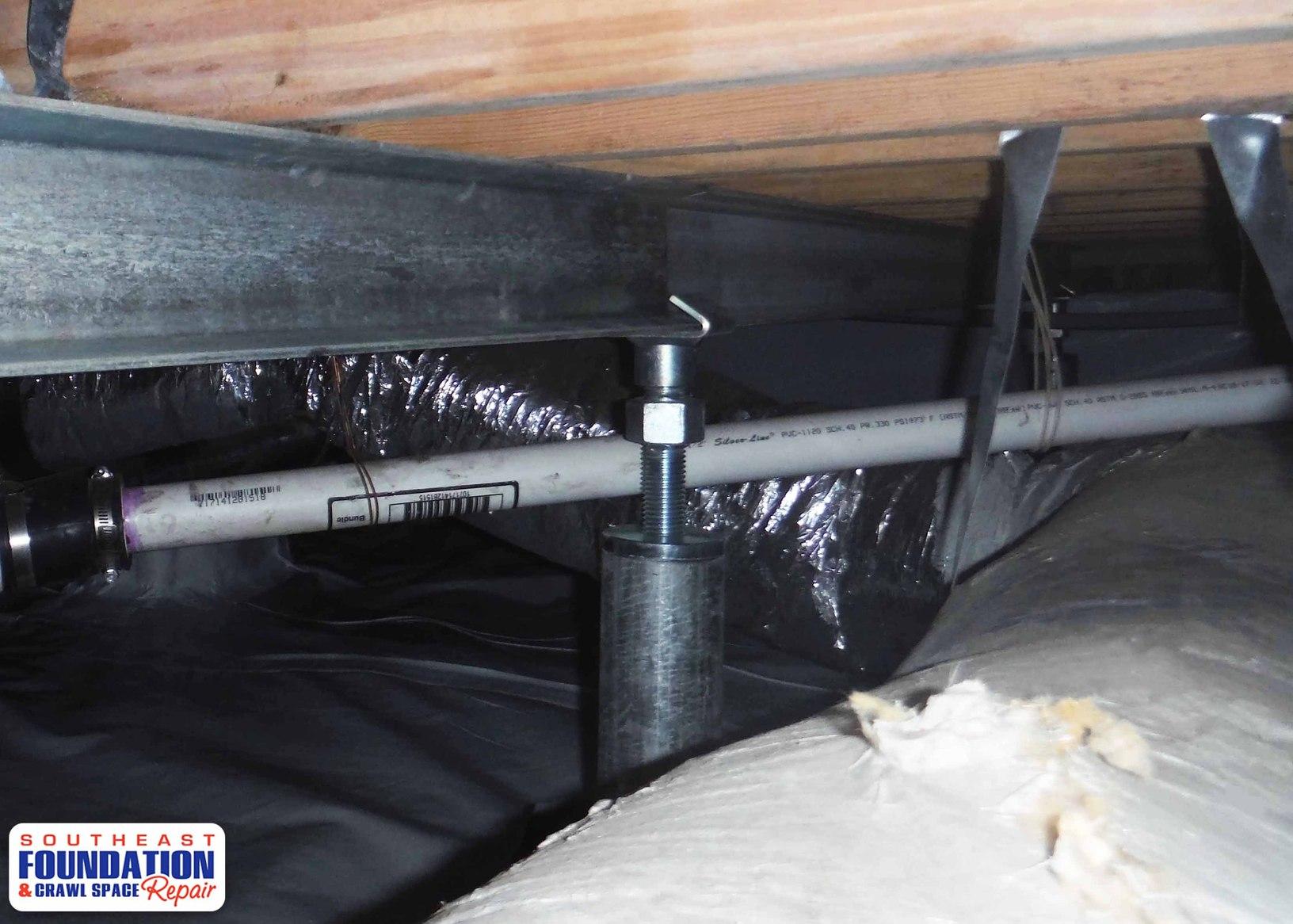 Crawl Space Jacks Stabilizing Floors in Saint Pauls, NC SmartJack