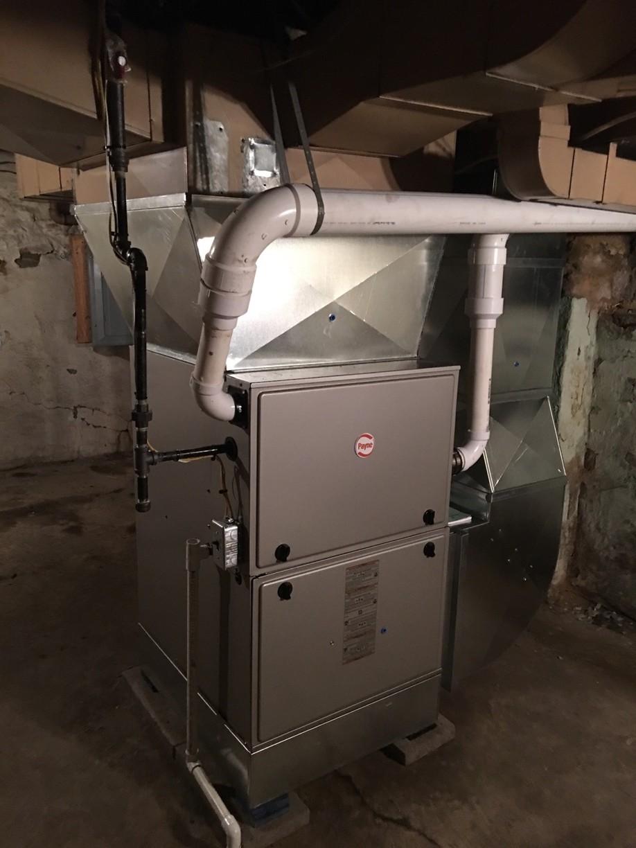 Heating Gas furnace replacement, Wilkinsburg, PA After picture