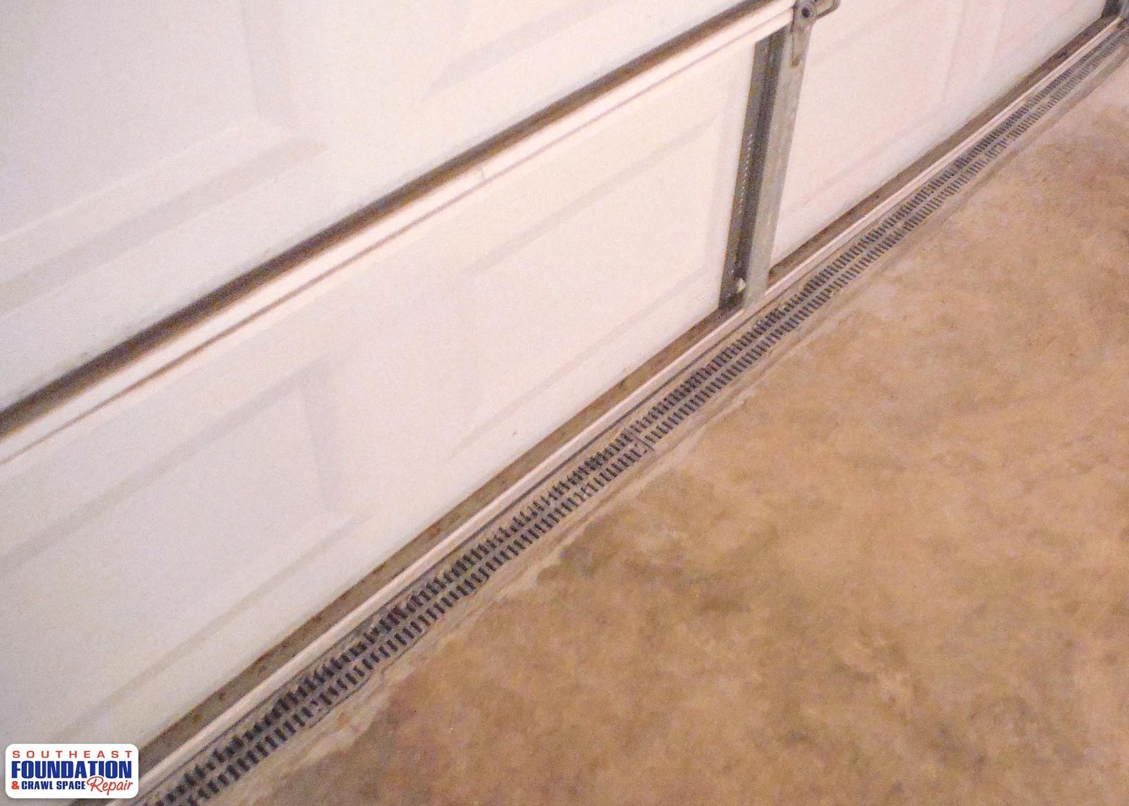 Basement Waterproofing Waterguard Installed In Laurel Hill Nc Trench Drain
