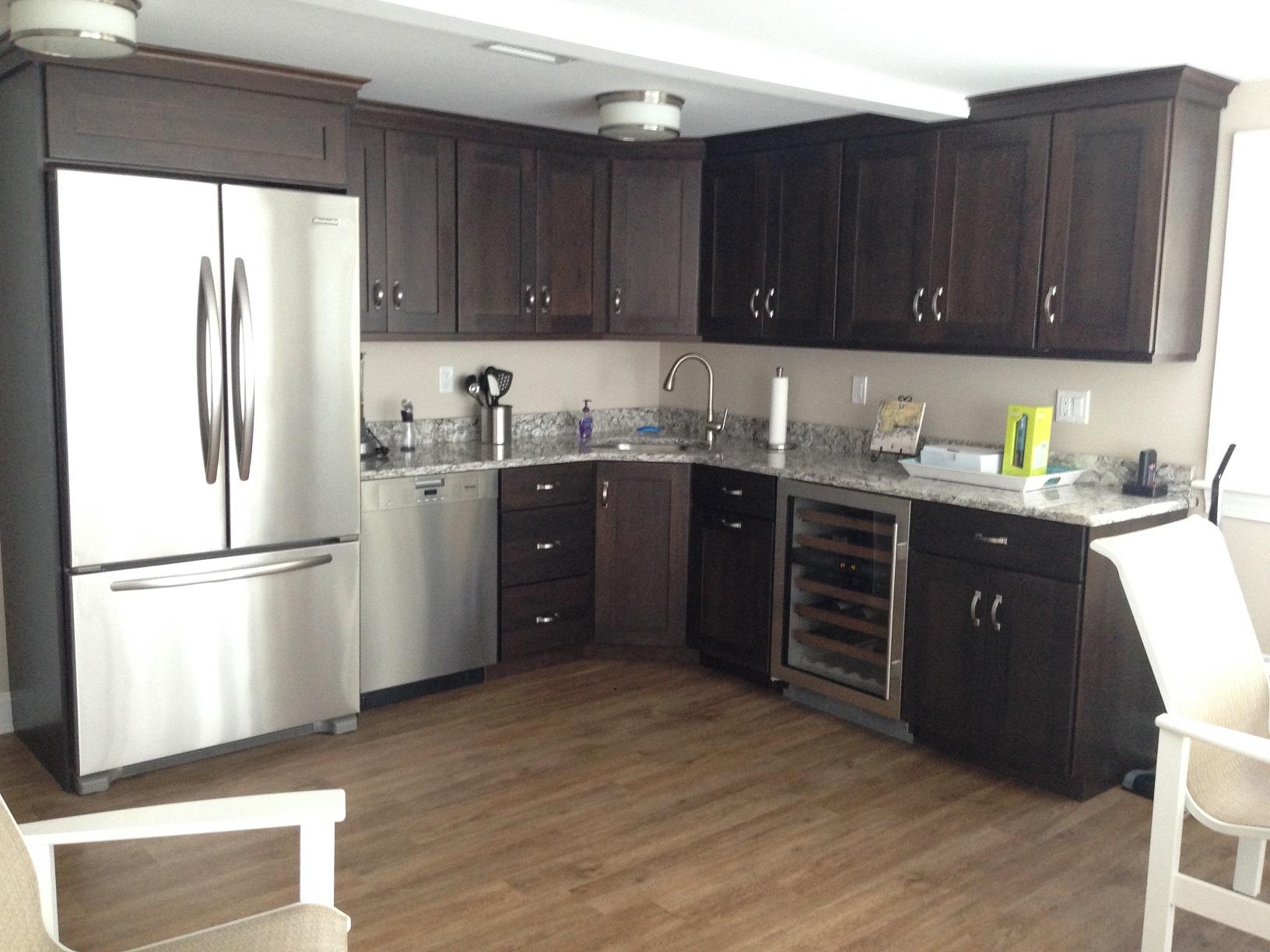 Residential Solutions Boat House in Branford, CT. Downstairs Kitchen