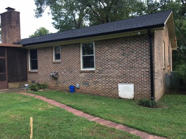 Gutters Downspouts Black Gutter Installation In Murfreesboro After Back Left Side