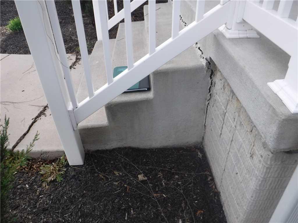 Concrete Lifting and Leveling Front Steps Lifted with PolyLevel in