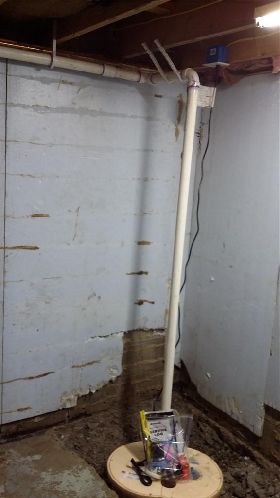 Basement Waterproofing Perpetually Wet Basement Gets DryTrak In