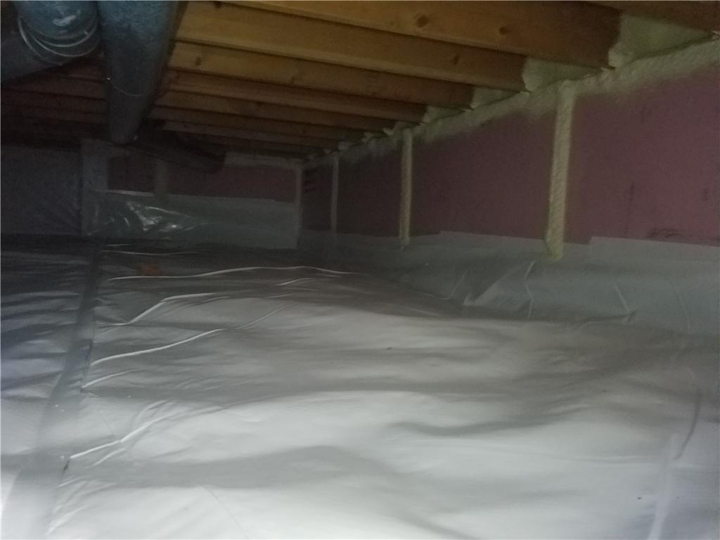 crawl space insulation proper drying flooded
