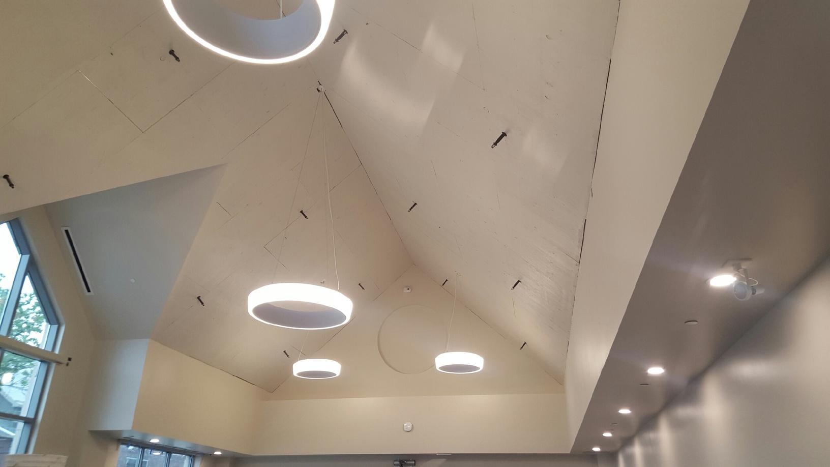 Commercial Electrical Services Cafe Receives a Professional Lighting