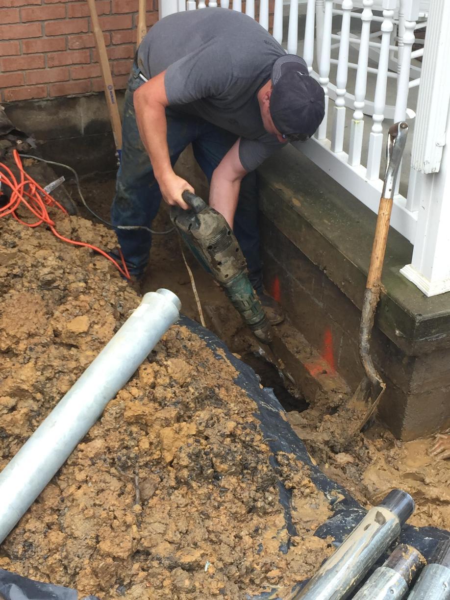 Foundation Repair Foundation Repair In Uniontown PA Exposed Footing