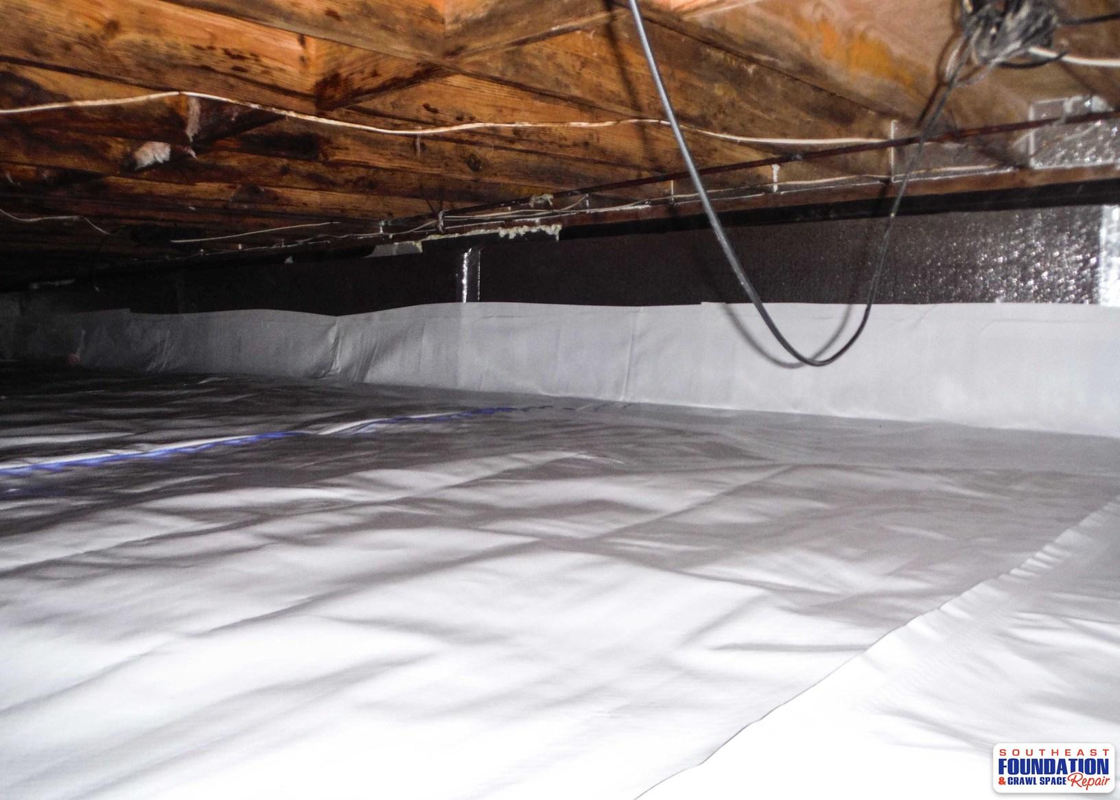 Crawl Space Repair Installing a CleanSpace Encapsulation System in