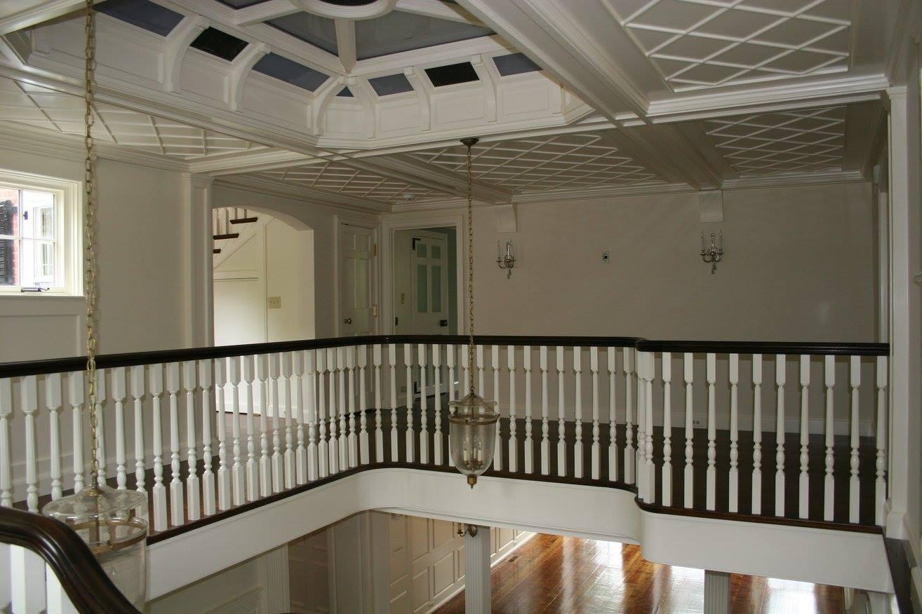 Home Additions Hallway Balcony Overlooking Entrance Completed