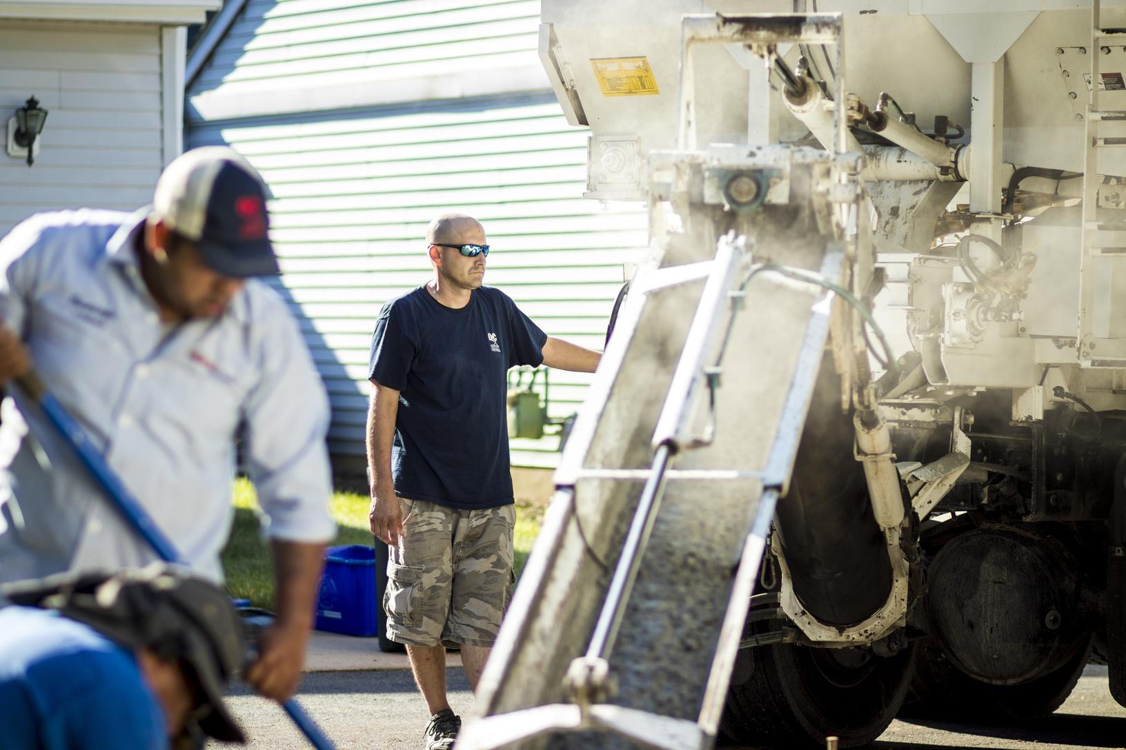 Mobile Concrete Delivery Making A Concrete Delivery In Monroe