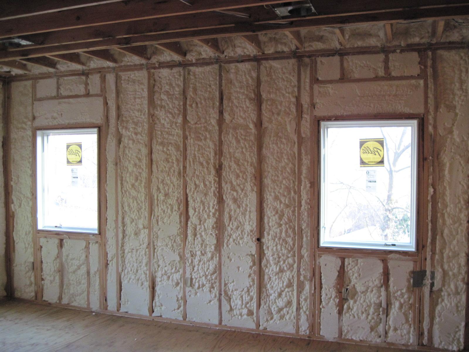 East Brunswick NJ Spray Foam Insulation Project This wall is so solid