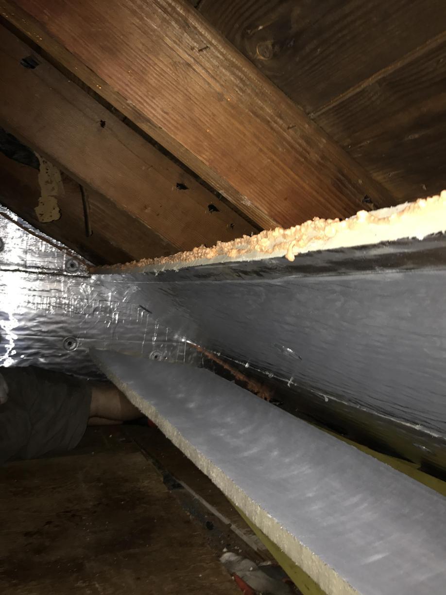 Attic Insulation Insulating a Knee Wall in East Hartford, CT During
