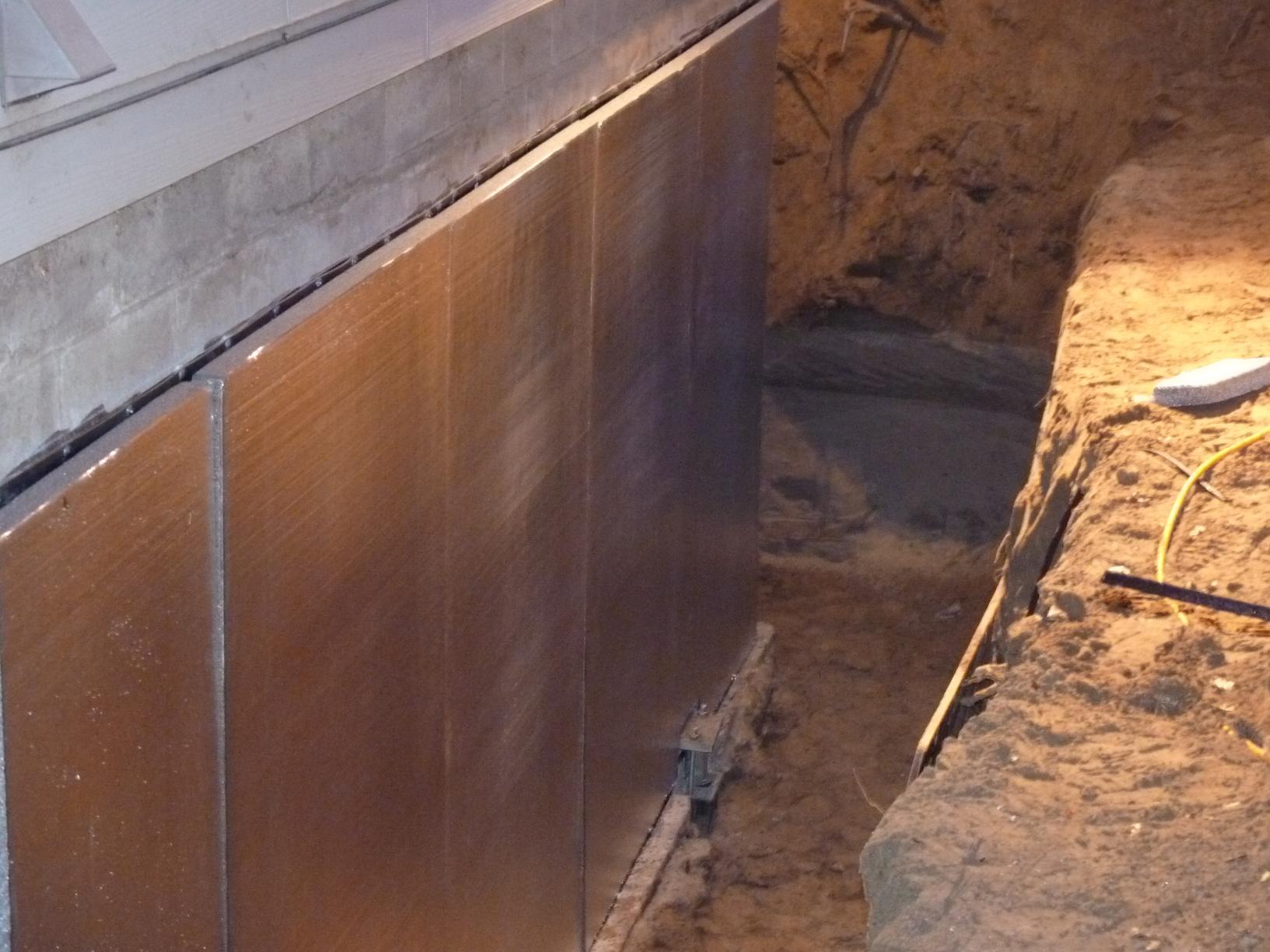 The Foundation Guys Inc. SilverGlo Insulation Installed on Foundation