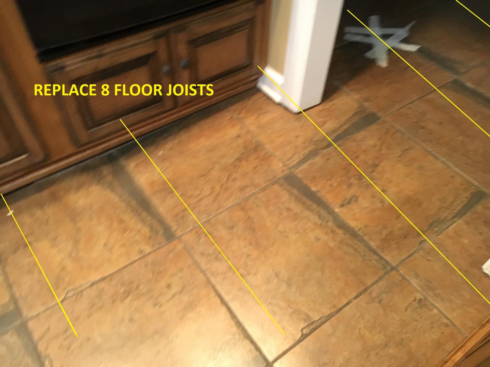 Foundation Repair Floor Support in Jackson TN Dips and slopes in