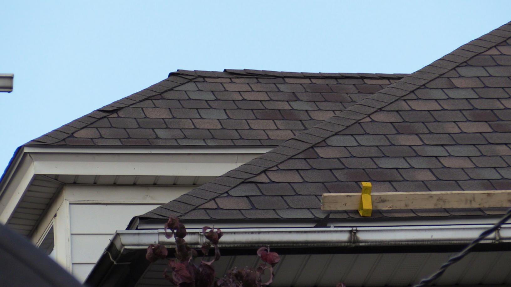Attached Homes, Two Neighboring Slate to Shingle Roof Replacements in