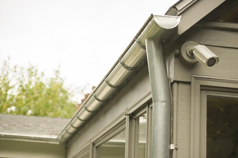 Half Round Gutters Brown Aluminum Half Round Gutters