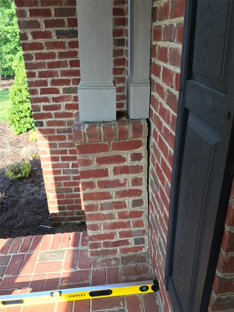 Home Foundation Repair Sinking Front Porch in Milledgeville, GA
