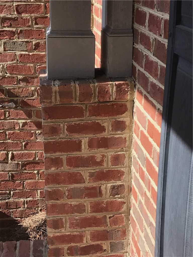 Home Foundation Repair Sinking Front Porch in Milledgeville, GA