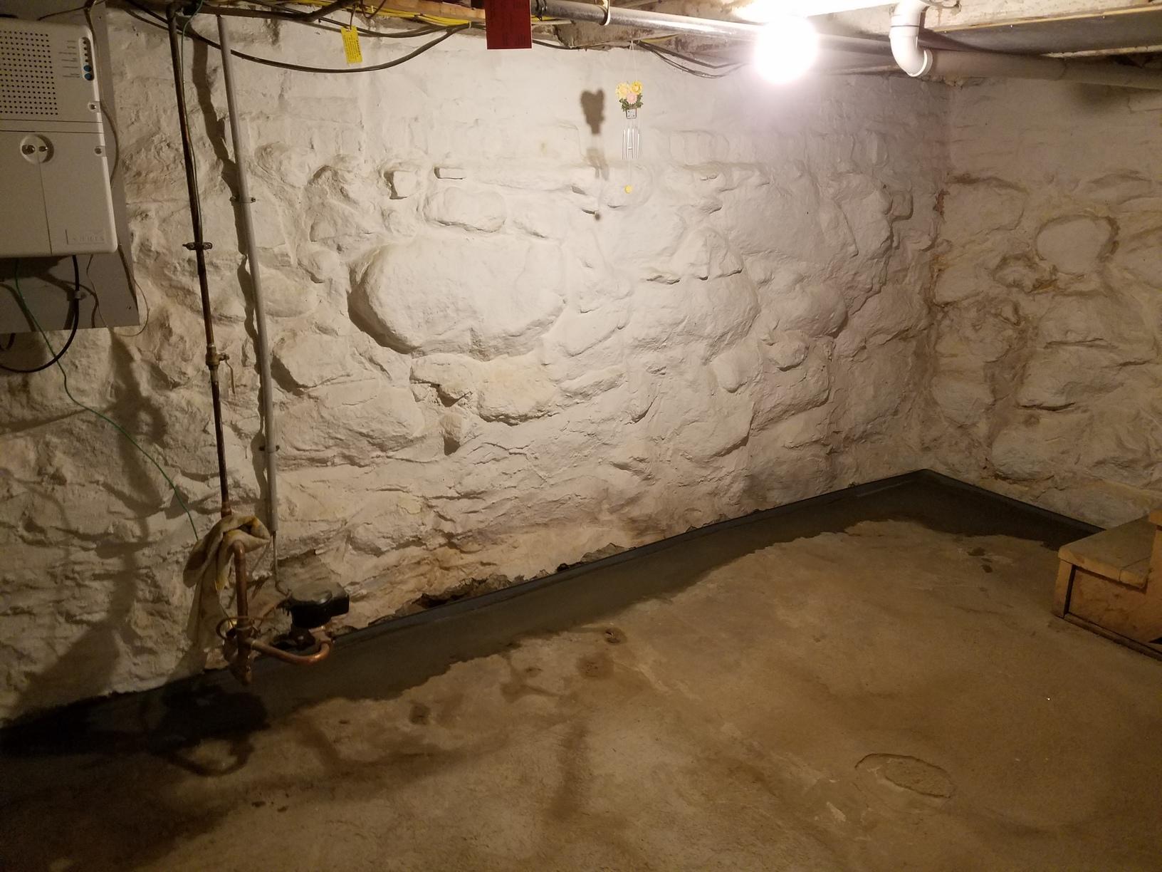 Basement Waterproofing Holbrook Ma Stone Basement Has Sump Pump