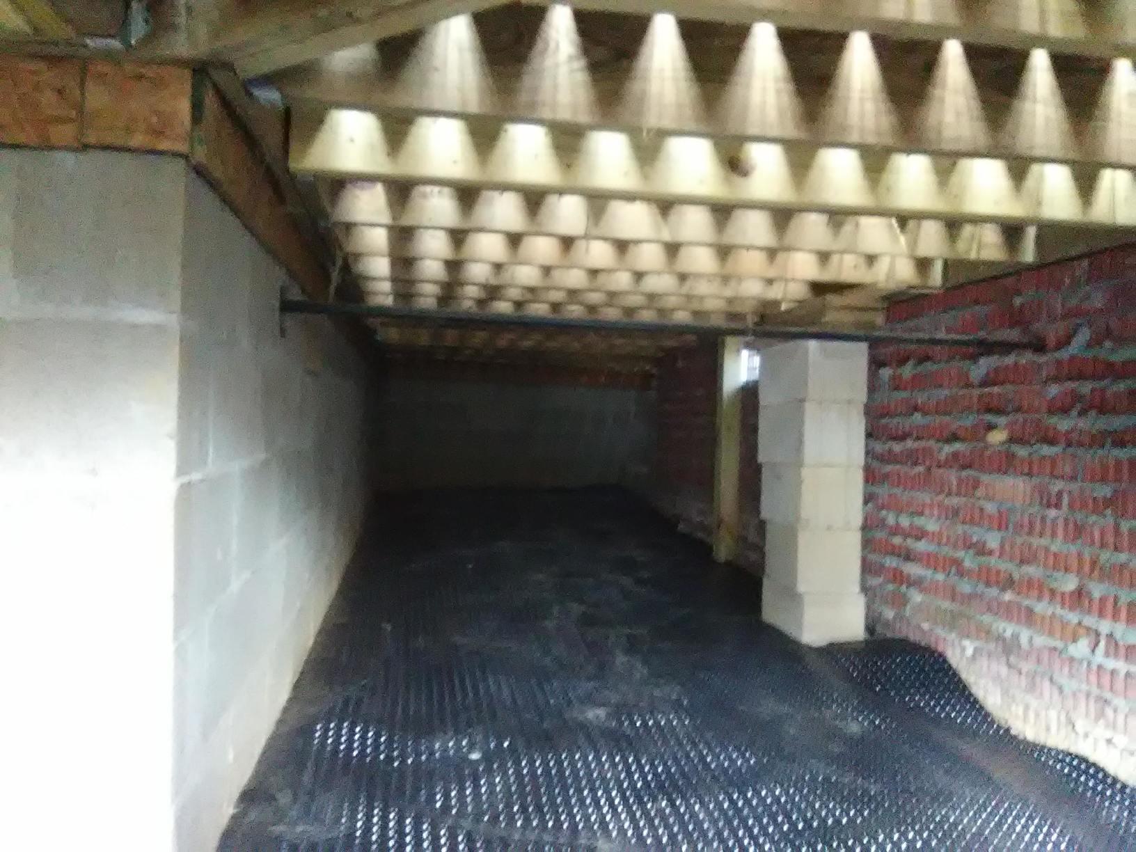 Crawl Space Repair In Paragould Arkansas Drainage Matting