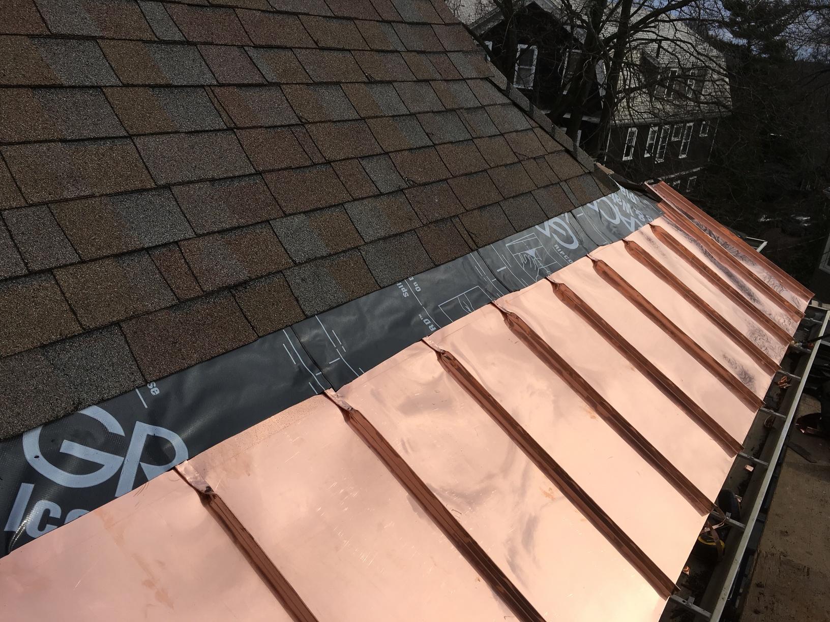 Types Of Roofing Shingle Copper Roof Repair In Wellesley Ma New Copper Panels