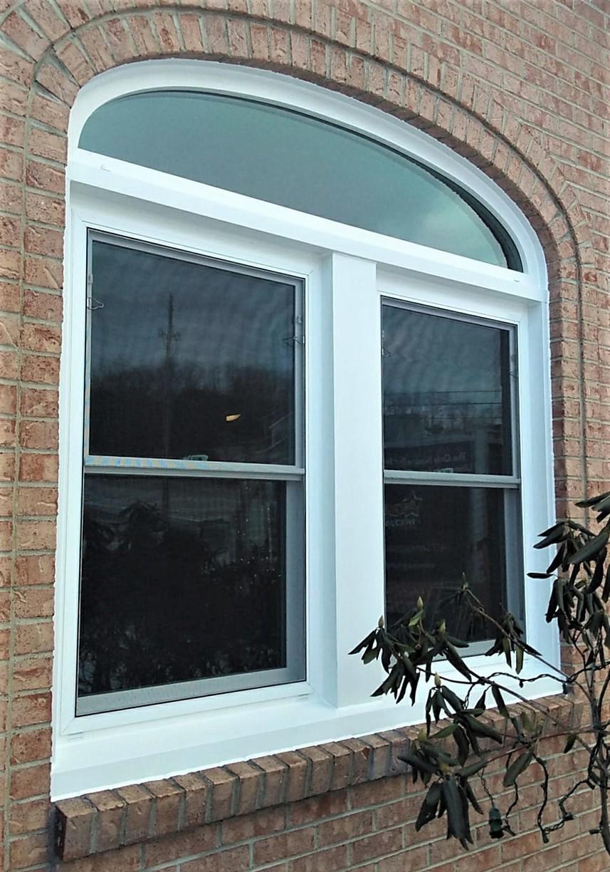 Replacement Windows House Full of New Windows in Harrison City, PA Mulled Double Hungs with