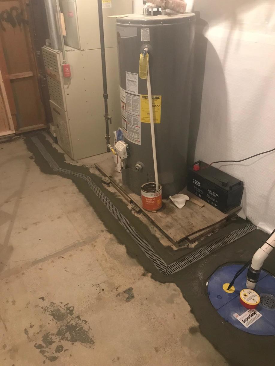 Basement Waterproofing Leaking Boiler Room is Dry in Cumberland, RI