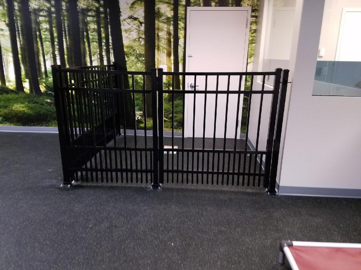 Commercial Fencing Interior Pet Fencing Install in Alexandria