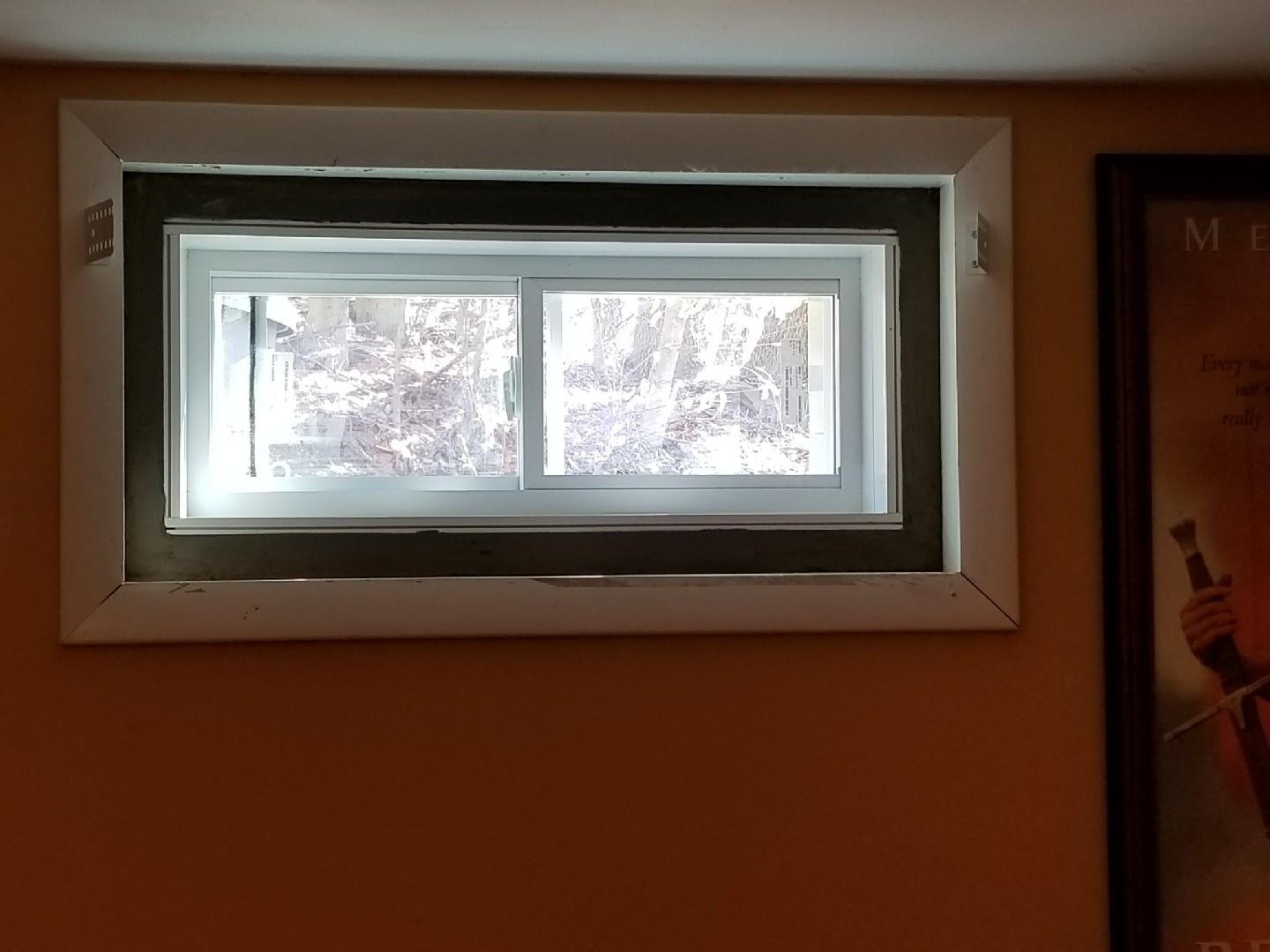 Basement Waterproofing EverLast Windows Installed in Trumbull, CT