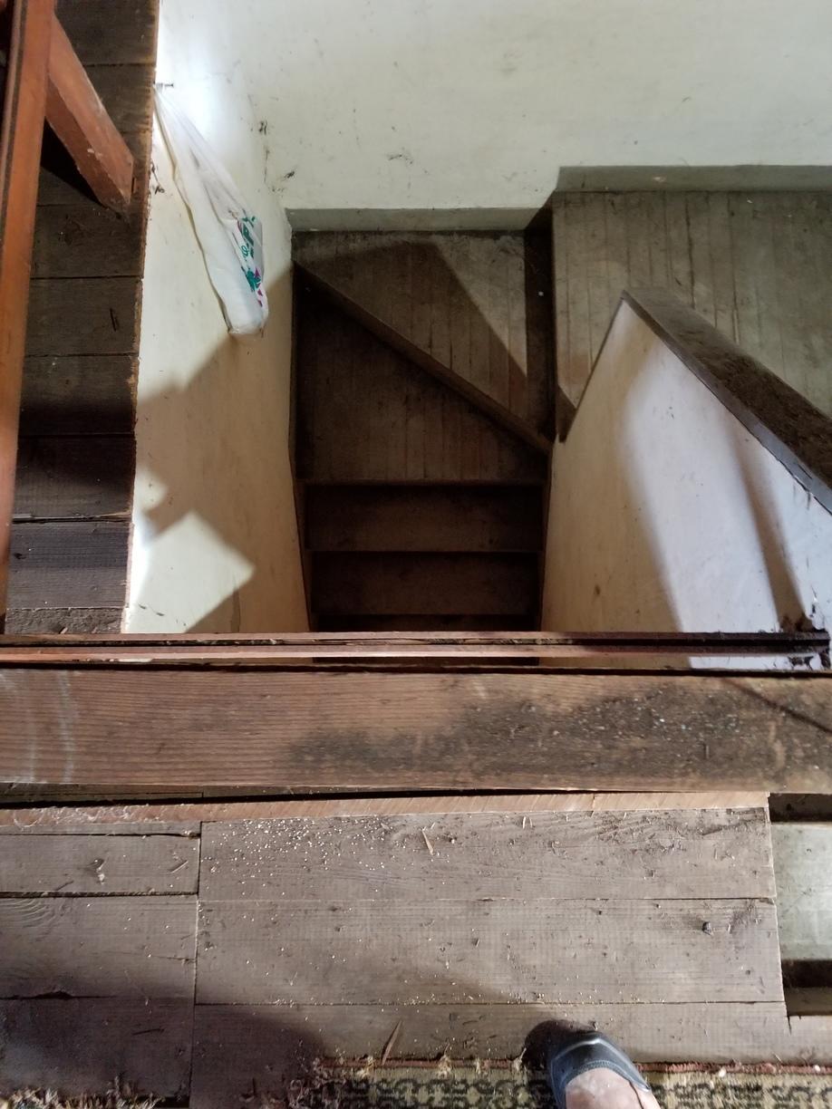 Insulation Air Sealing Treating A Walk Up Attic In Rochester Ny L Shaped Staircase