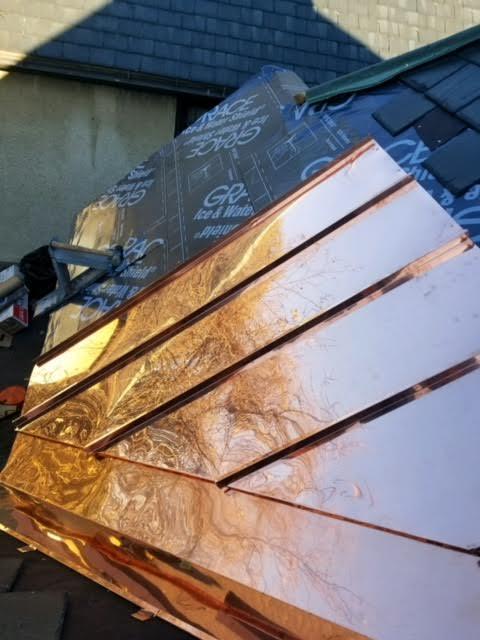 Roofing Services Slate Copper Roof Repair In Watertown Ma Ice Water Shield Under The Copper
