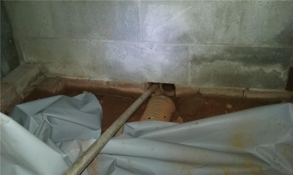 Crawl Space Repair Greer, SC Crawlspace with Severe Water Intrusion