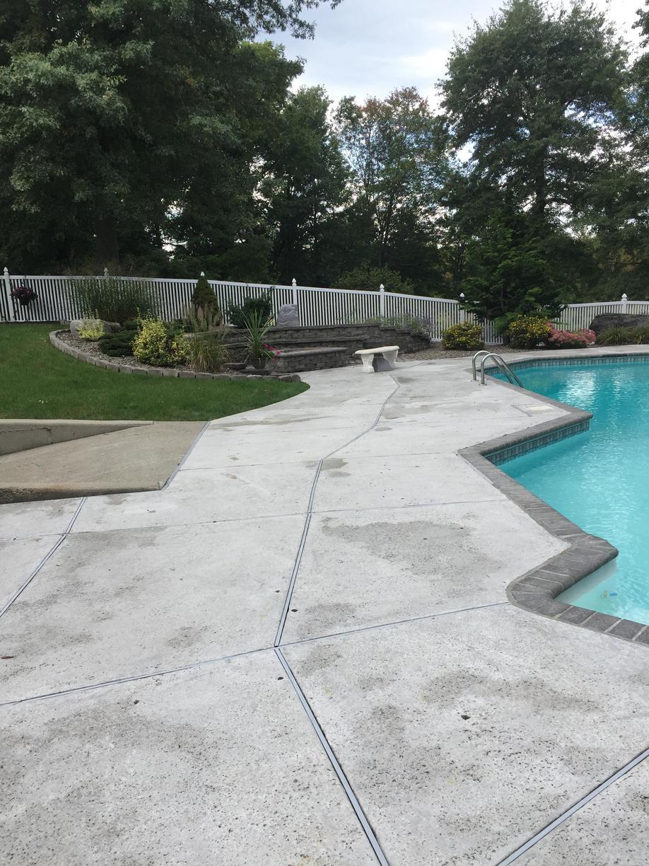 Concrete Leveling Lifting a Pool Concrete Deck with PolyLevel foam