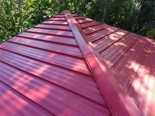 Types Of Roofing Nu Ray Standing Seam Metal Roofing Standing Seam Metal Roof Pt 2