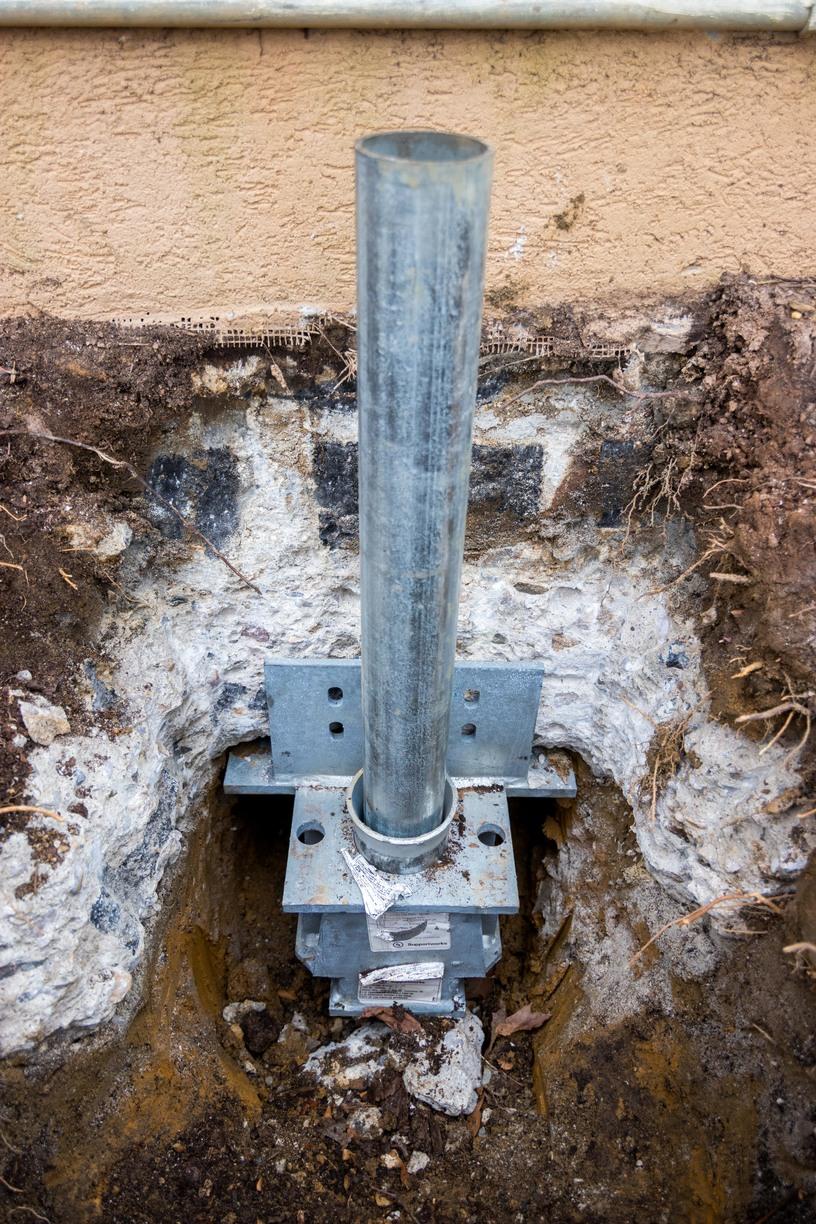 Push Pier Systems Foundation in Matawan, NJ Home Stabilized by Push