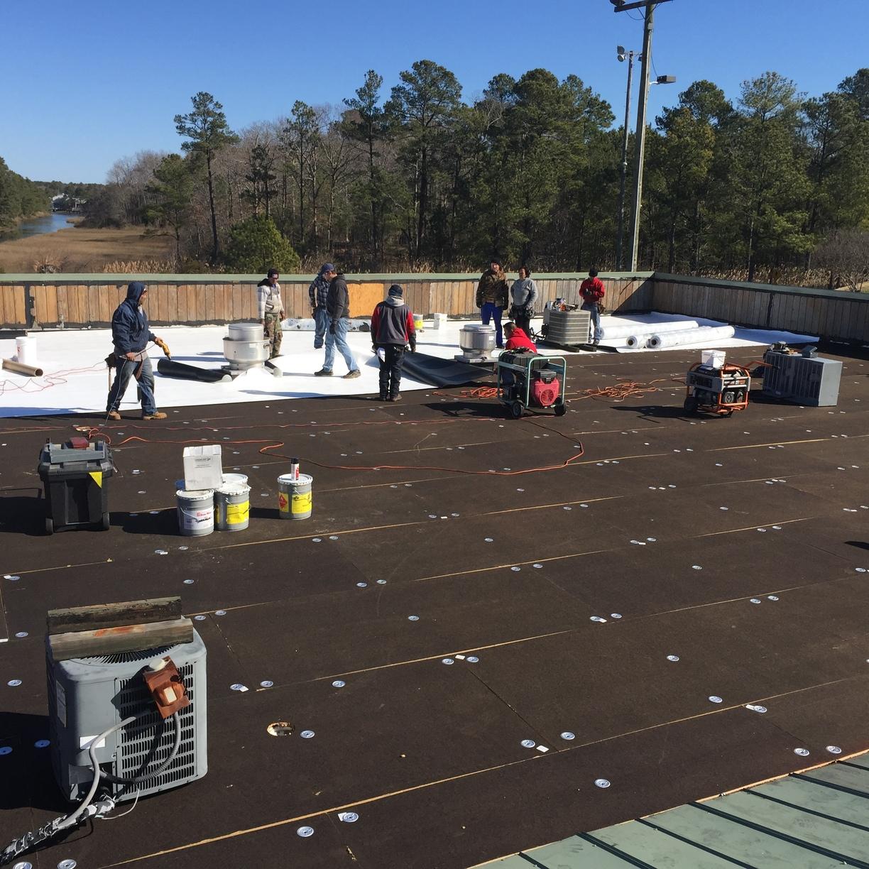 Roof Replacement Commercial TPO in Virginia Beach, VA