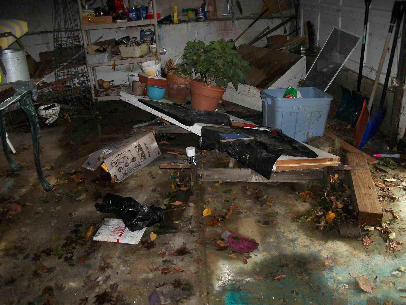  Garage Water Damage Debris