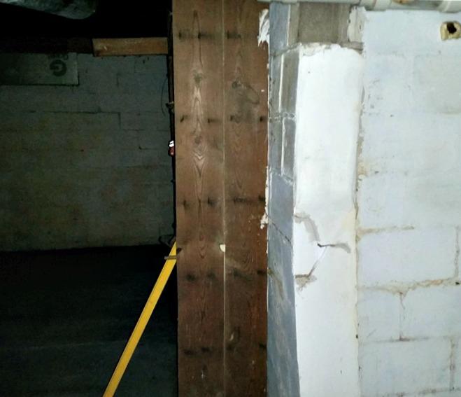 Foundation Repair - Inward Bowing Foundation Walls Repaired in Spooner ...