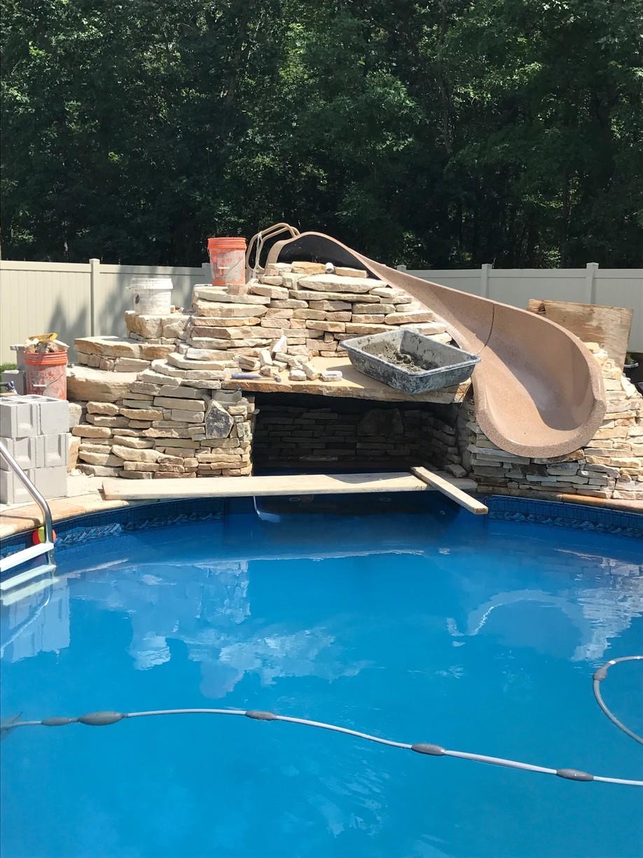 Pool Services Inground Radiant Pool and Waterfall