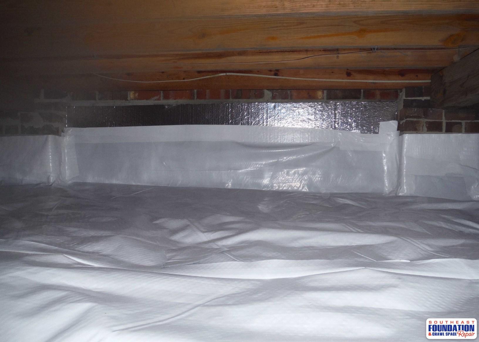 Crawl Space Repair Crawl Space Encapsulation Installed in Havelock