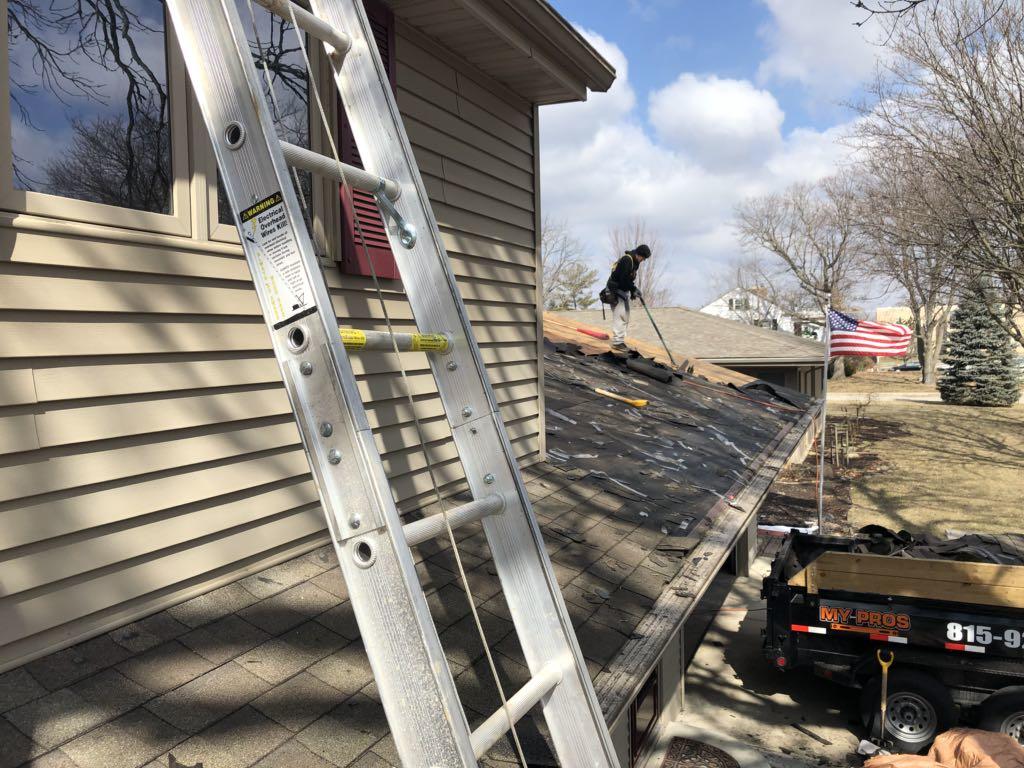Roof and Decking Replacement in Harvard, IL Shingle Removal
