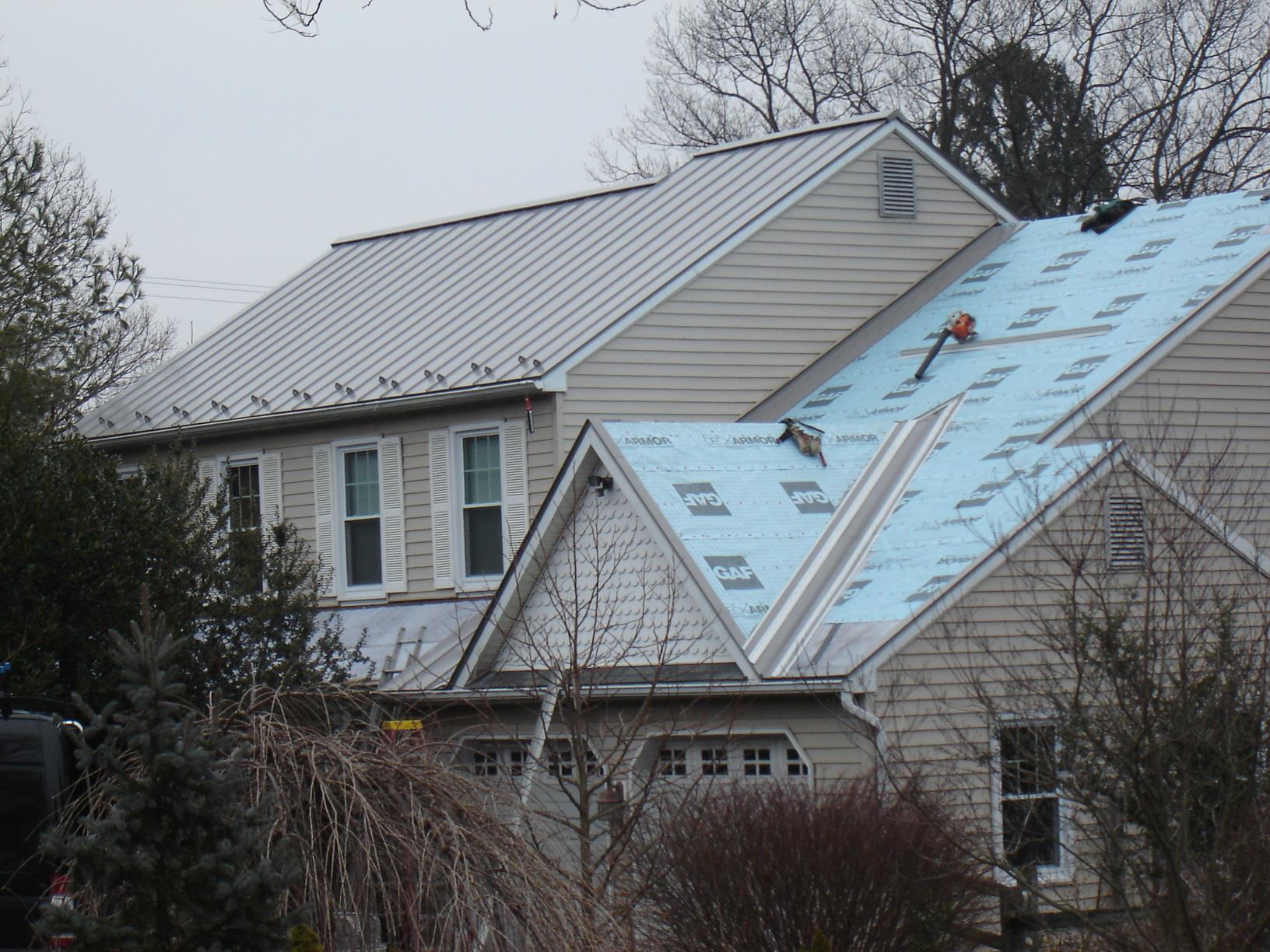 Roof Replacement Slate Grey GTech Standing Seam Metal Roof
