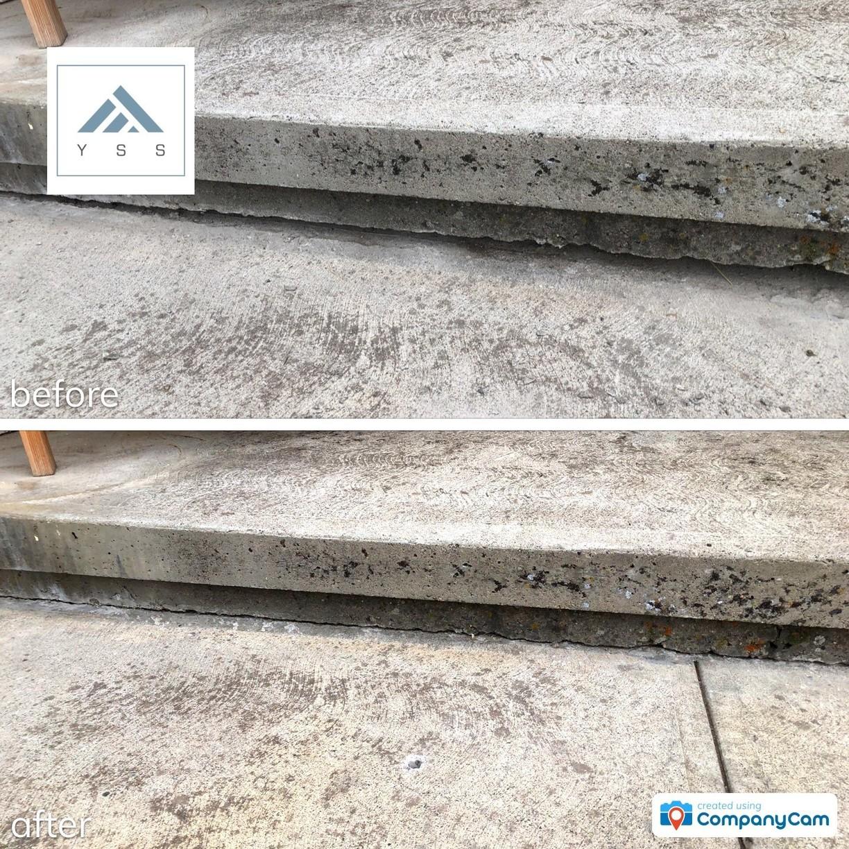 Concrete Leveling Bozeman Patio Repair Lower Slab Leveled With