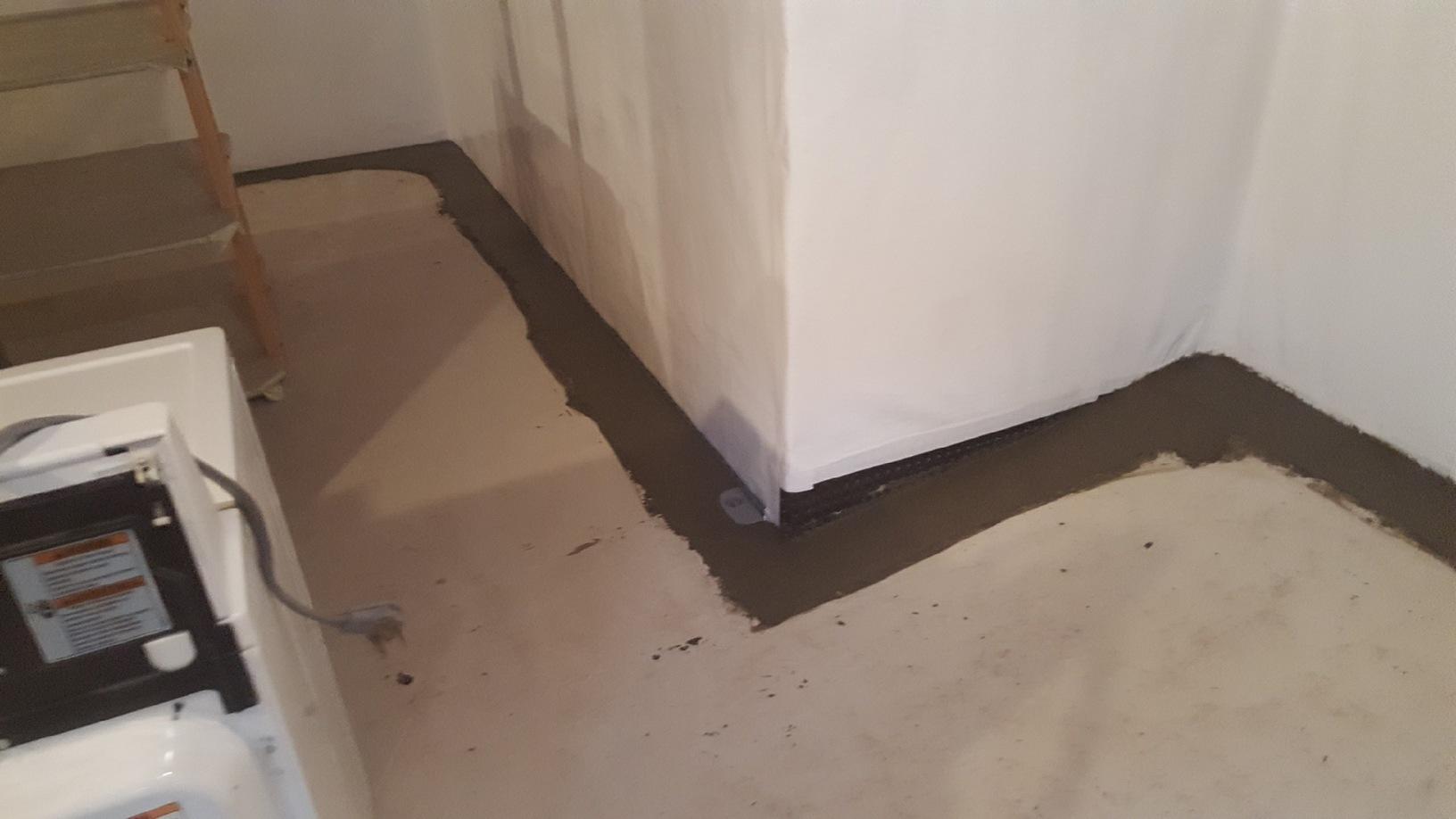 Basement Waterproofing Paint peeling walls in need of CleanSpace wall