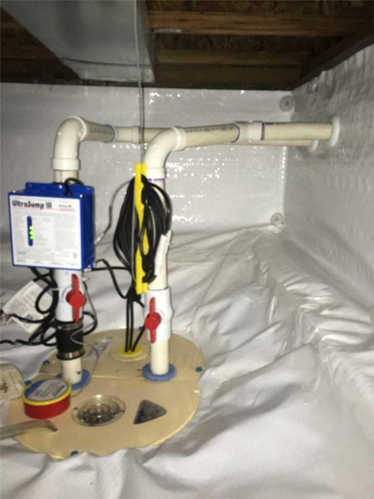 Crawl Space Repair Moisture Problem in Seaside Sump Pump
