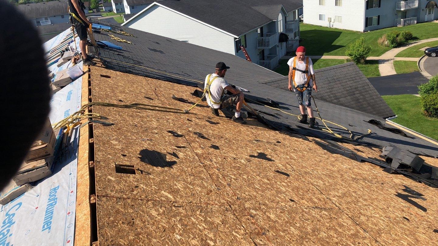 Roof Replacement Apartment Roof Replacement in Rockford, IL Shingle