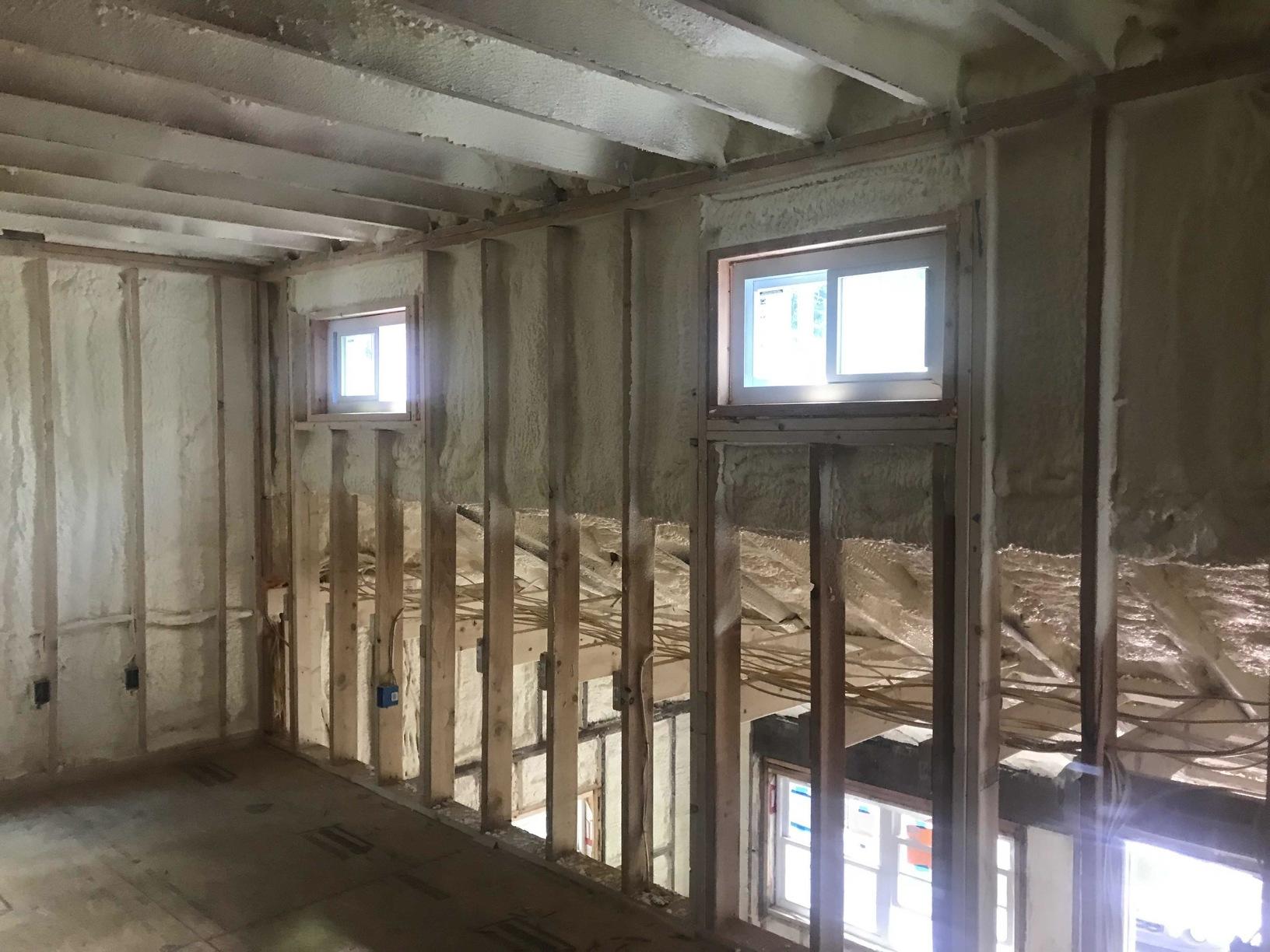 Spray Foam Insulation Two Awesome New Construction Home Insulations