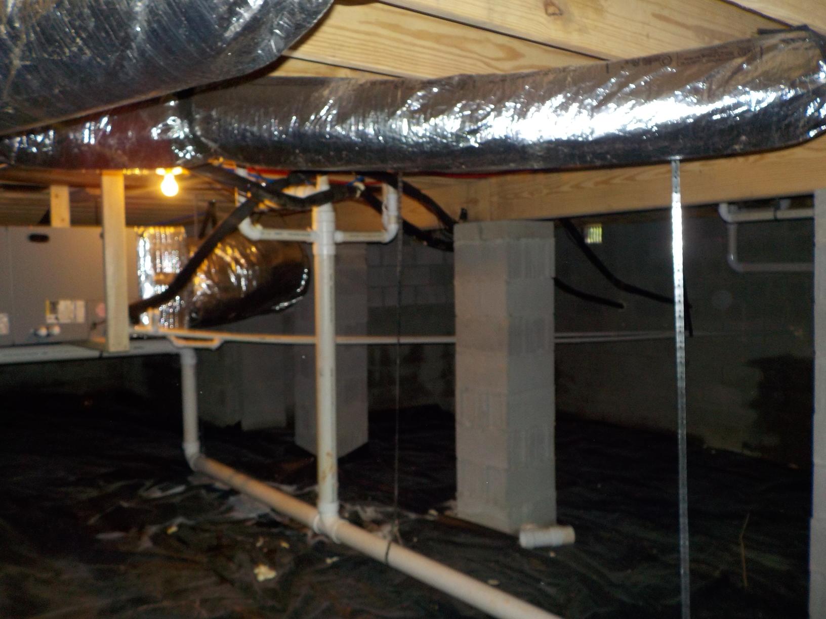 Crawl Space Repair Warm Floors in Alvaton Ky Duct Work in the Crawl