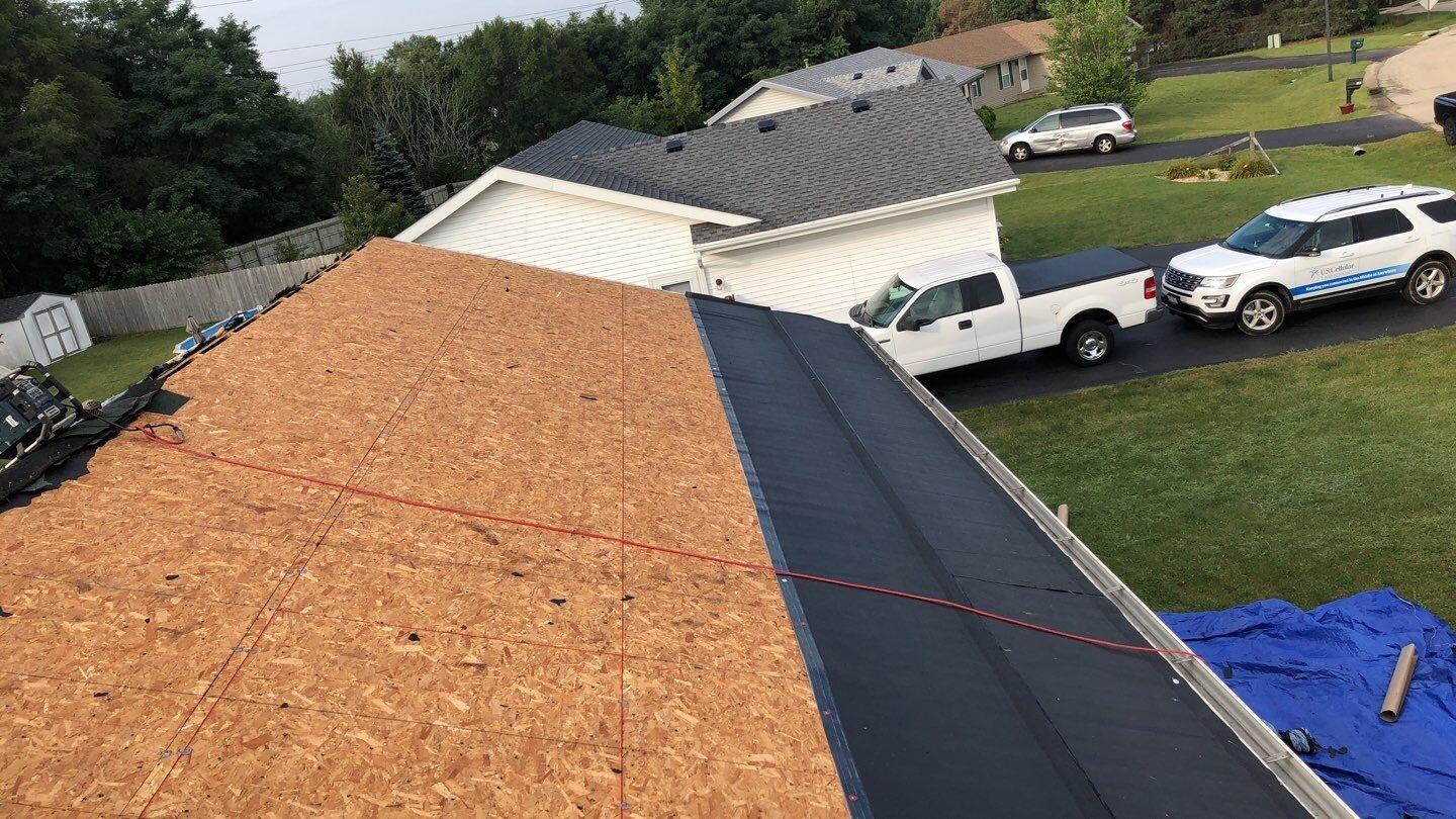 Roof Replacement Roof Replacement with Solar Panels in Machesney Park